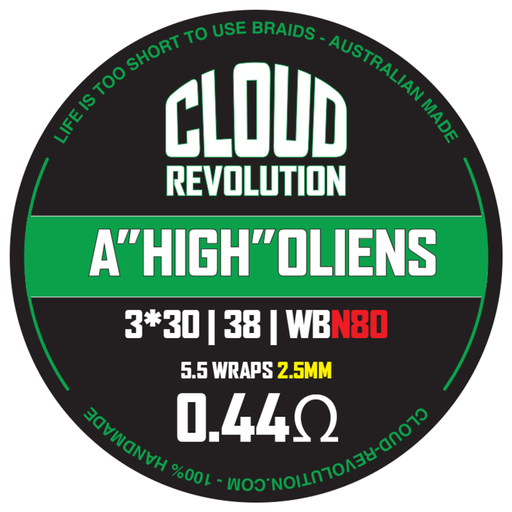 Cloud Revolution - A"High"OLiens Handmade Coils