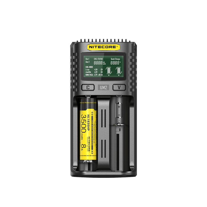Nitecore UM2 Dual Bay USB Battery Charger